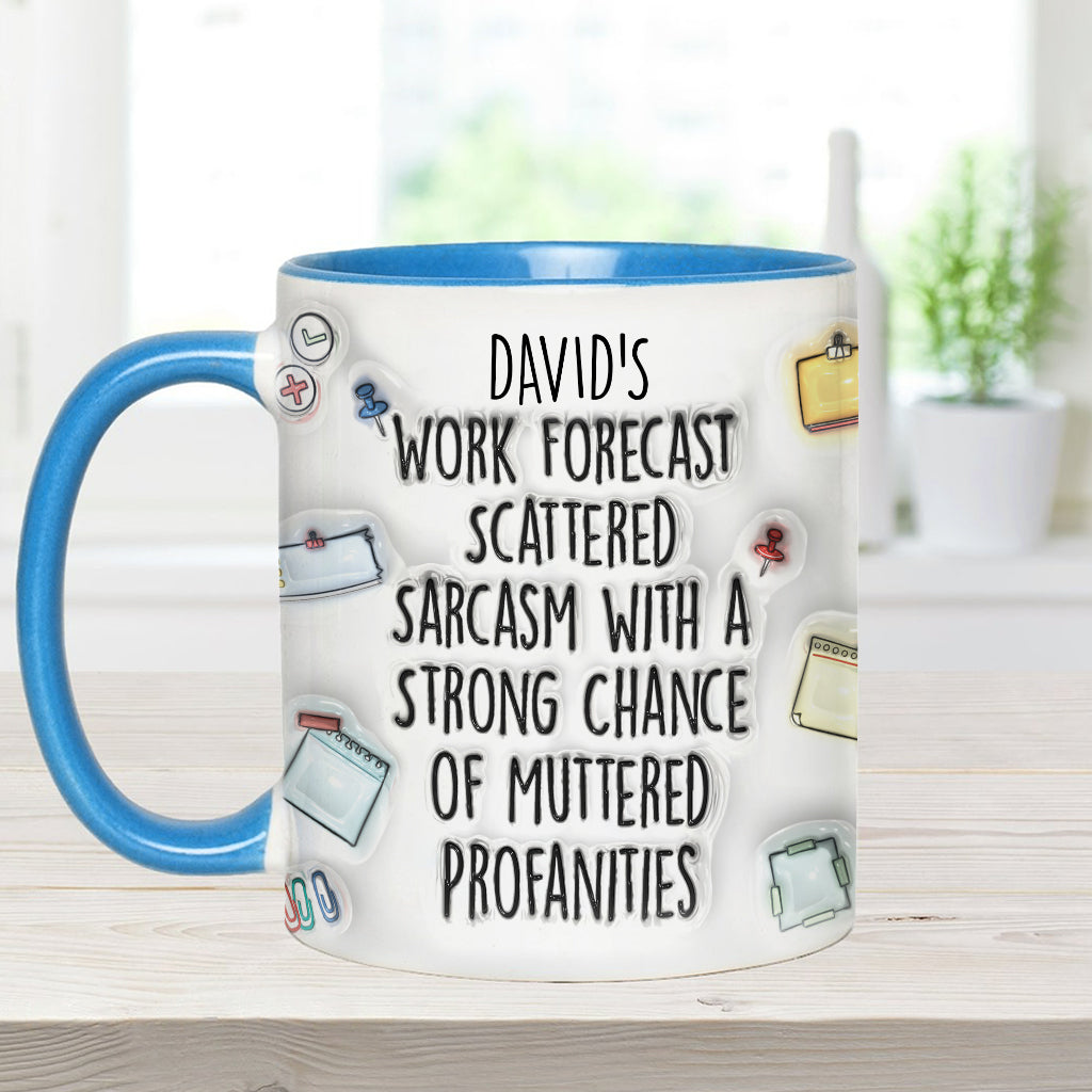 Personalized Christmas Accent Mug with Grinch Design for Holiday Gift