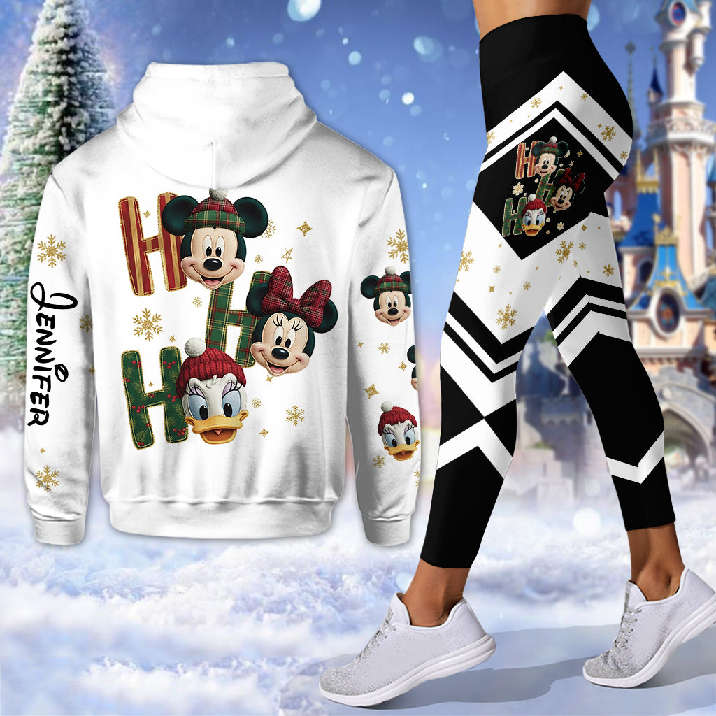 Personalized Christmas Mouse Hoodie and Leggings Gift Set