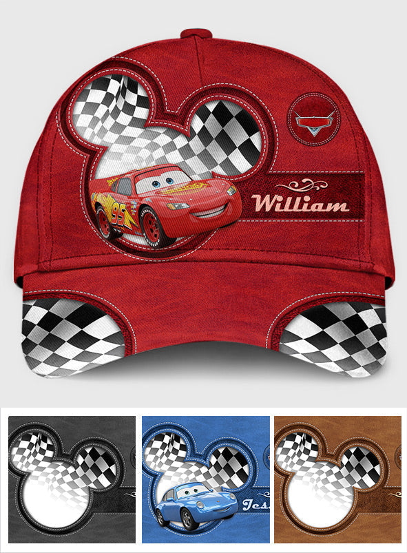 Personalized Cars Classic Cap Custom Name Gift for Kids