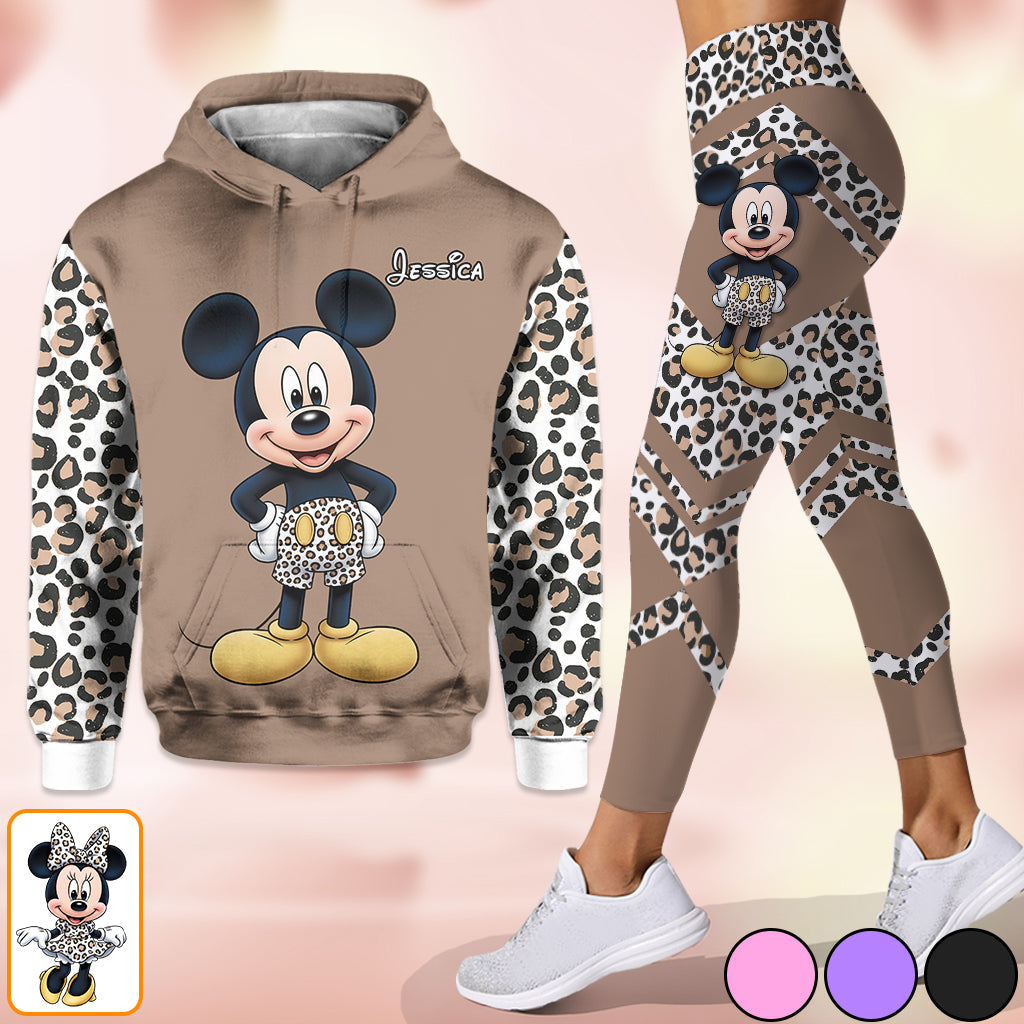 Personalized Mickey Mouse Hoodie and Leggings Set for Kids