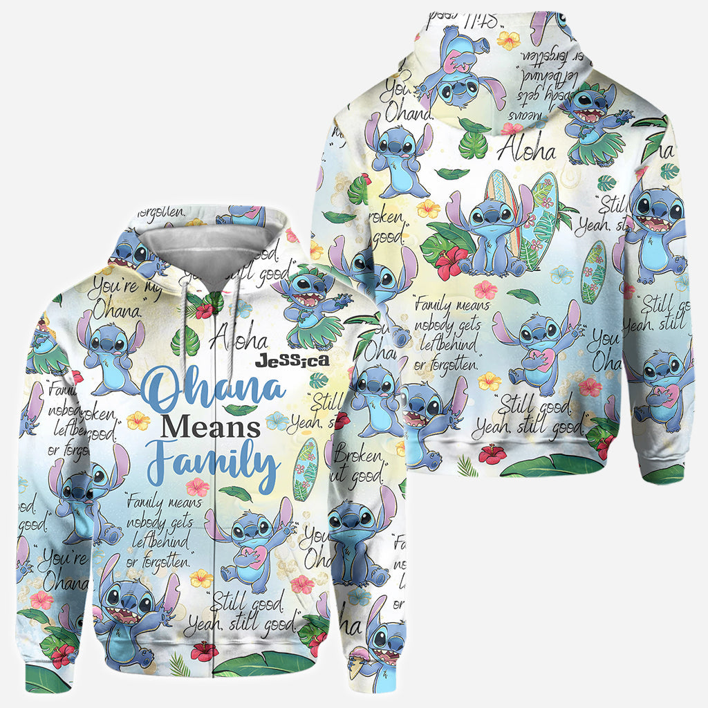 Personalized Ohana All Over Shirt Unique Family Gift