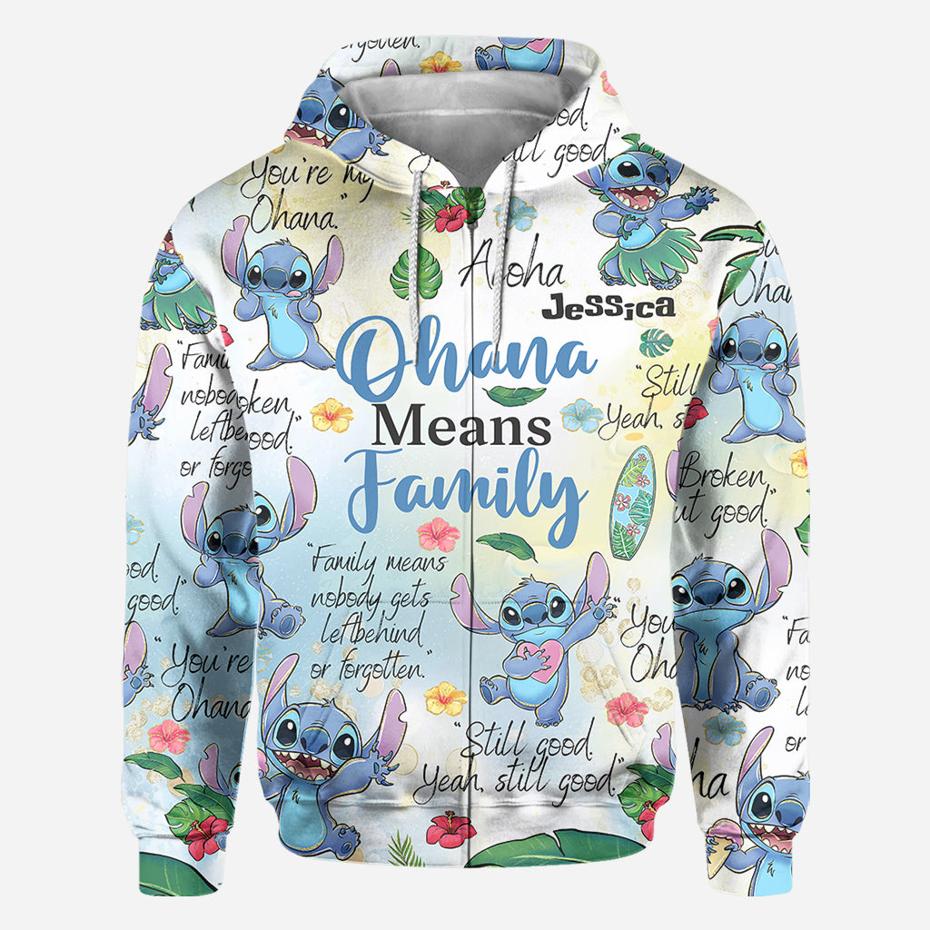 Personalized Ohana All Over Shirt Unique Family Gift