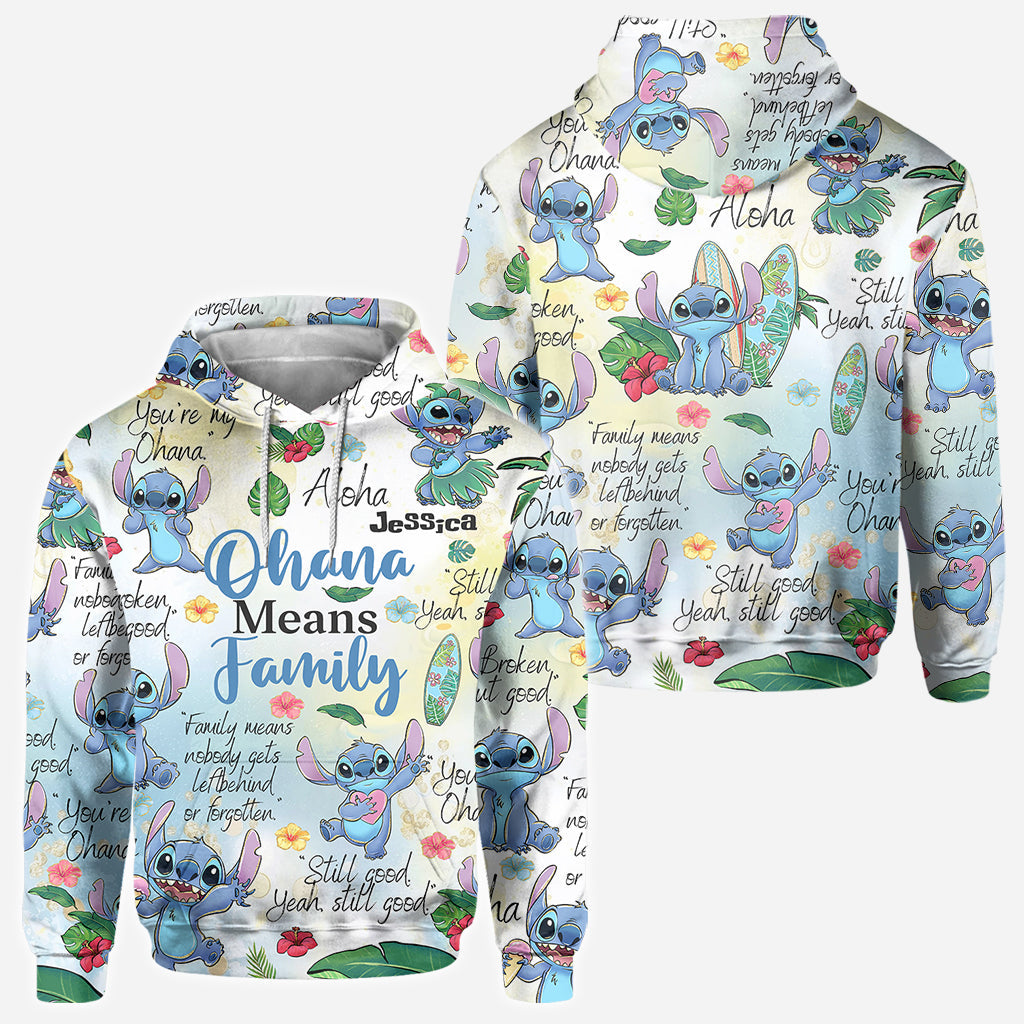 Personalized Ohana All Over Shirt Unique Family Gift