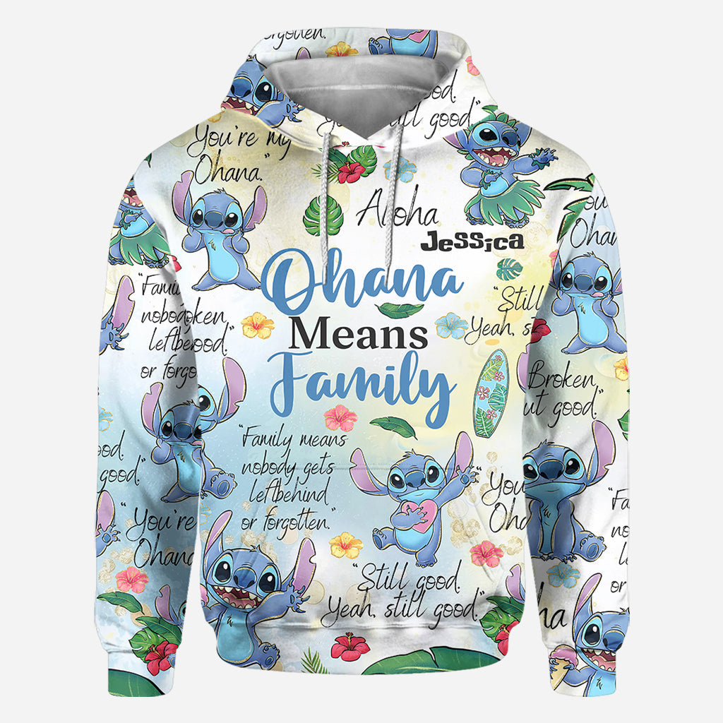 Personalized Ohana All Over Shirt Unique Family Gift
