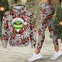 Load image into Gallery viewer, Personalized Merry Grinchmas Hoodie and Leggings Gift for Christmas
