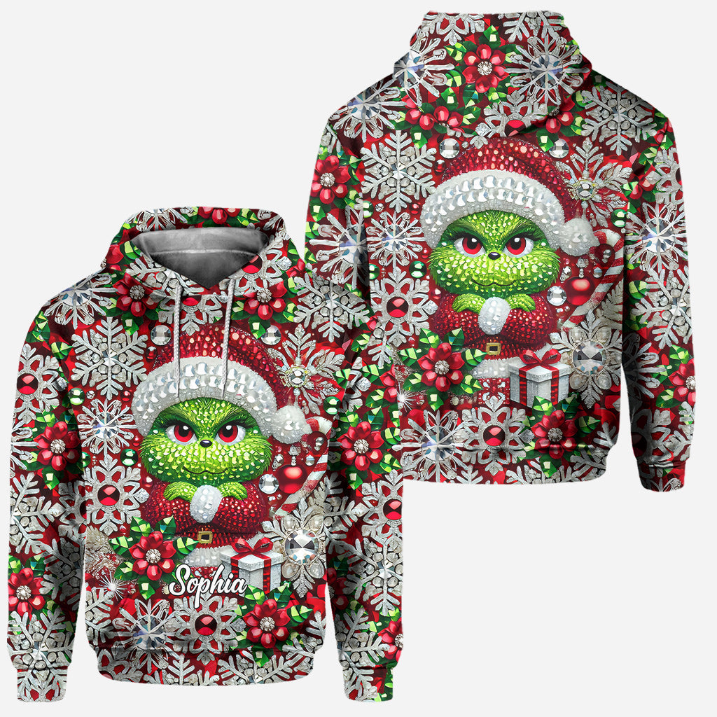 Personalized Merry Grinchmas Hoodie and Leggings Gift for Christmas