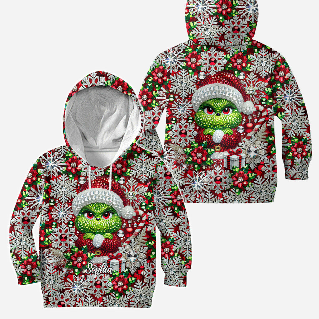 Personalized Merry Grinchmas Hoodie and Leggings Gift for Christmas