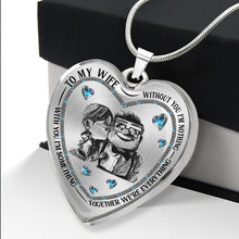 Load image into Gallery viewer, Personalized Heart Pendant Necklace Custom Engraving Gift for Wife
