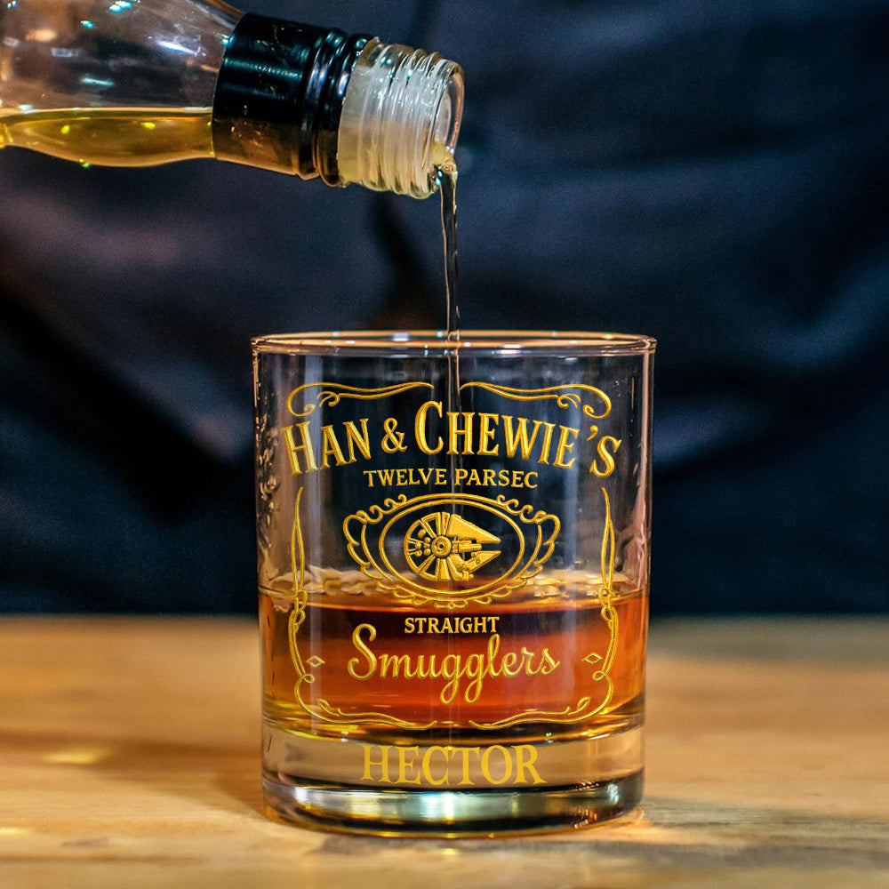 Personalized Whiskey Decanter Set with Custom Name Gift for Dad