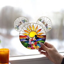 Load image into Gallery viewer, Personalized Mickey &amp; Minnie Mouse Suncatcher Ornament Gift
