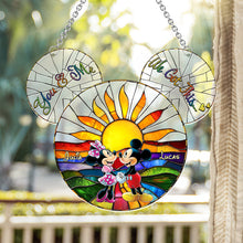 Load image into Gallery viewer, Personalized Mickey &amp; Minnie Mouse Suncatcher Ornament Gift
