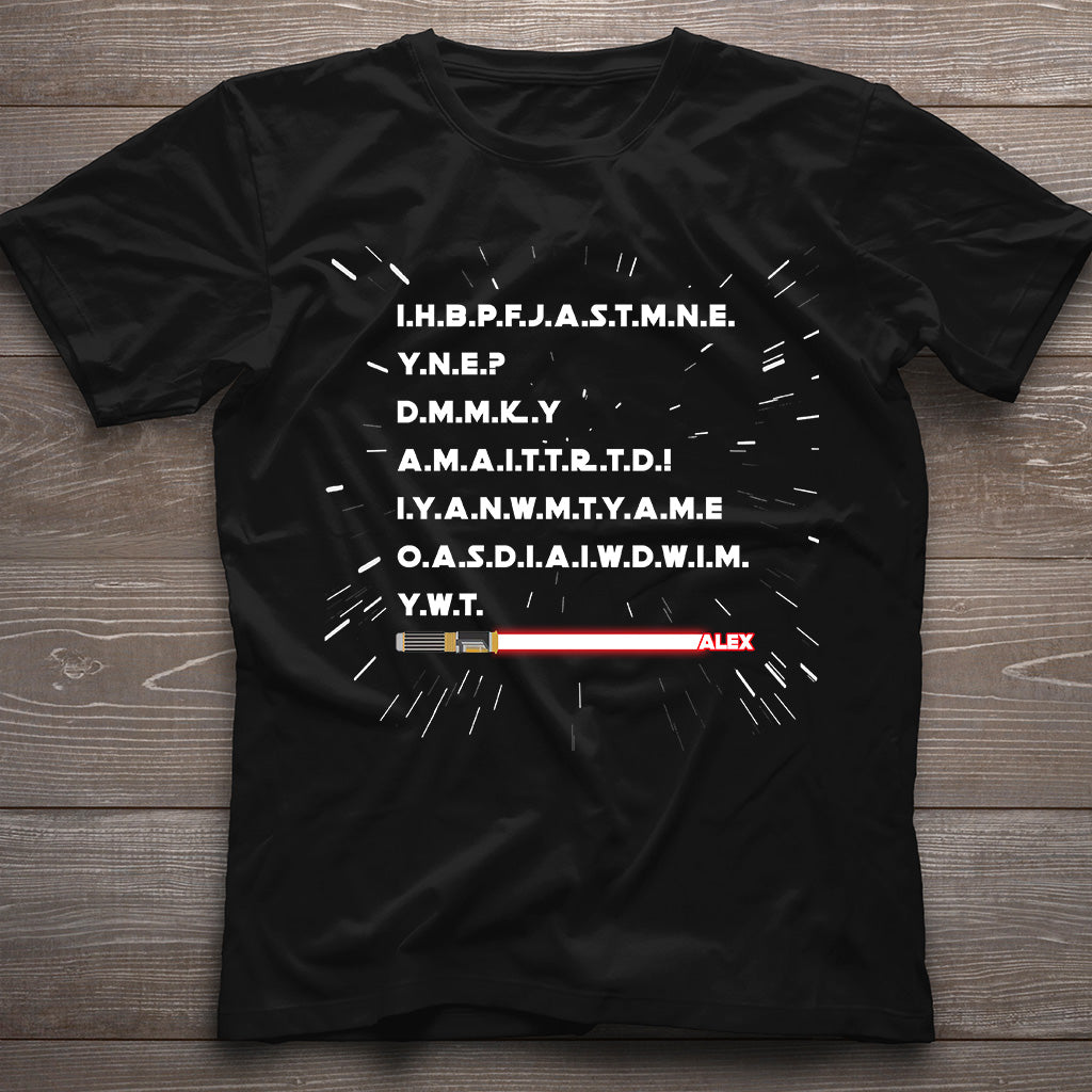 Personalized Star Wars Force T-shirt Hoodie Gift for Fans