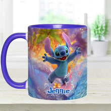 Load image into Gallery viewer, Personalized Beach Accent Mug with Ohana Design for Mom
