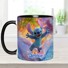Load image into Gallery viewer, Personalized Beach Accent Mug with Ohana Design for Mom
