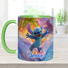 Load image into Gallery viewer, Personalized Beach Accent Mug with Ohana Design for Mom
