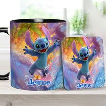 Load image into Gallery viewer, Personalized Beach Accent Mug with Ohana Design for Mom
