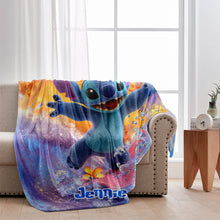 Load image into Gallery viewer, Personalized Ohana Blanket Custom Name Design Gift for Kids
