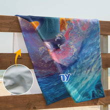 Load image into Gallery viewer, Personalized Quick-Dry Beach Towel Custom Name Ohana Gift
