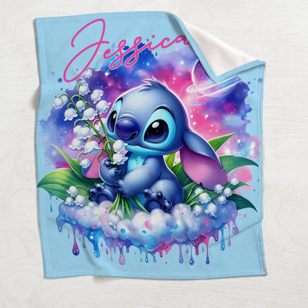 Personalized Ohana Blanket Custom Name Soft Flannel Gift
