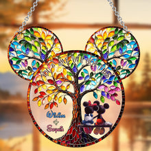Load image into Gallery viewer, Personalized Window Hanging Suncatcher Ornament Gift for Couples | Custom Name Decor
