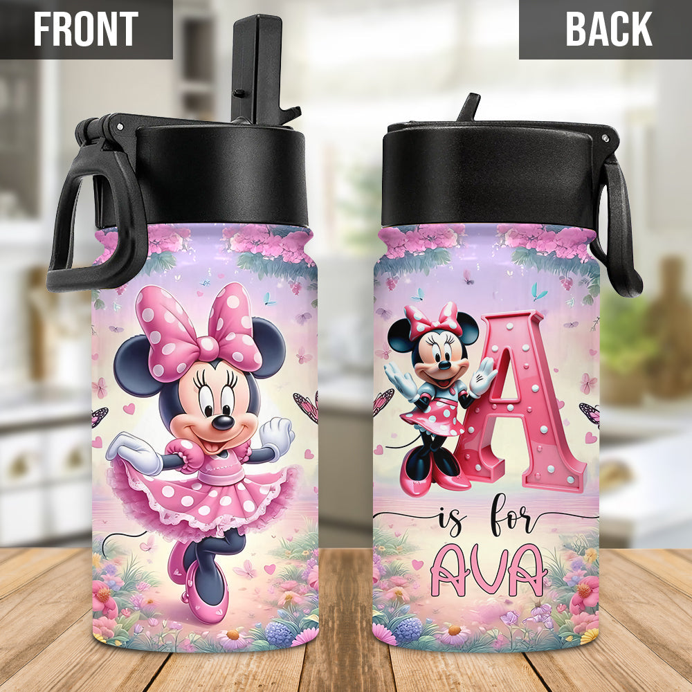 Personalized Kids Water Bottle with Magical Mouse Design