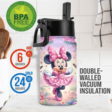 Load image into Gallery viewer, Personalized Kids Water Bottle with Magical Mouse Design

