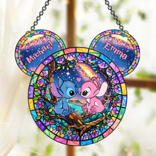 Load image into Gallery viewer, Personalized Ohana Suncatcher Ornament Custom Gift for Couples
