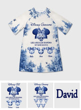 Load image into Gallery viewer, Personalized Grandma Sleep T-shirt Dress Custom Name Gift
