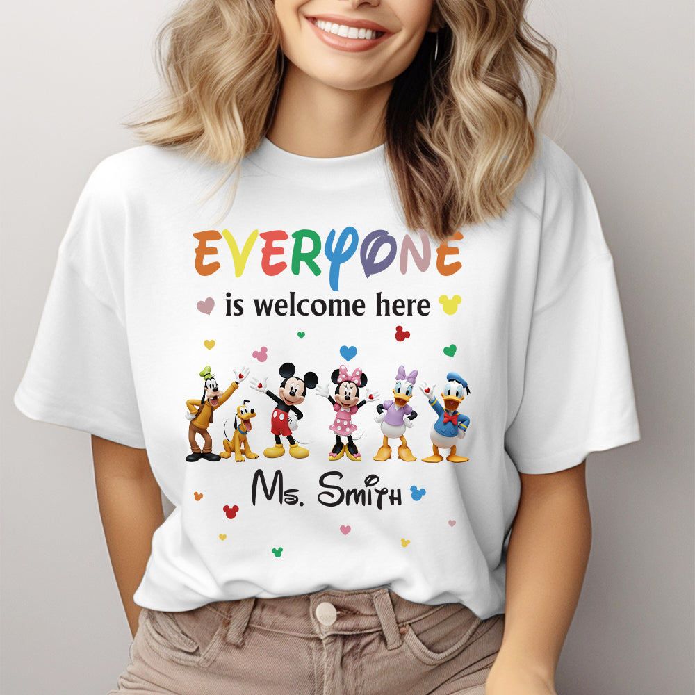 Personalized 'Everyone Is Welcome Here' T-shirt & Hoodie for Kids