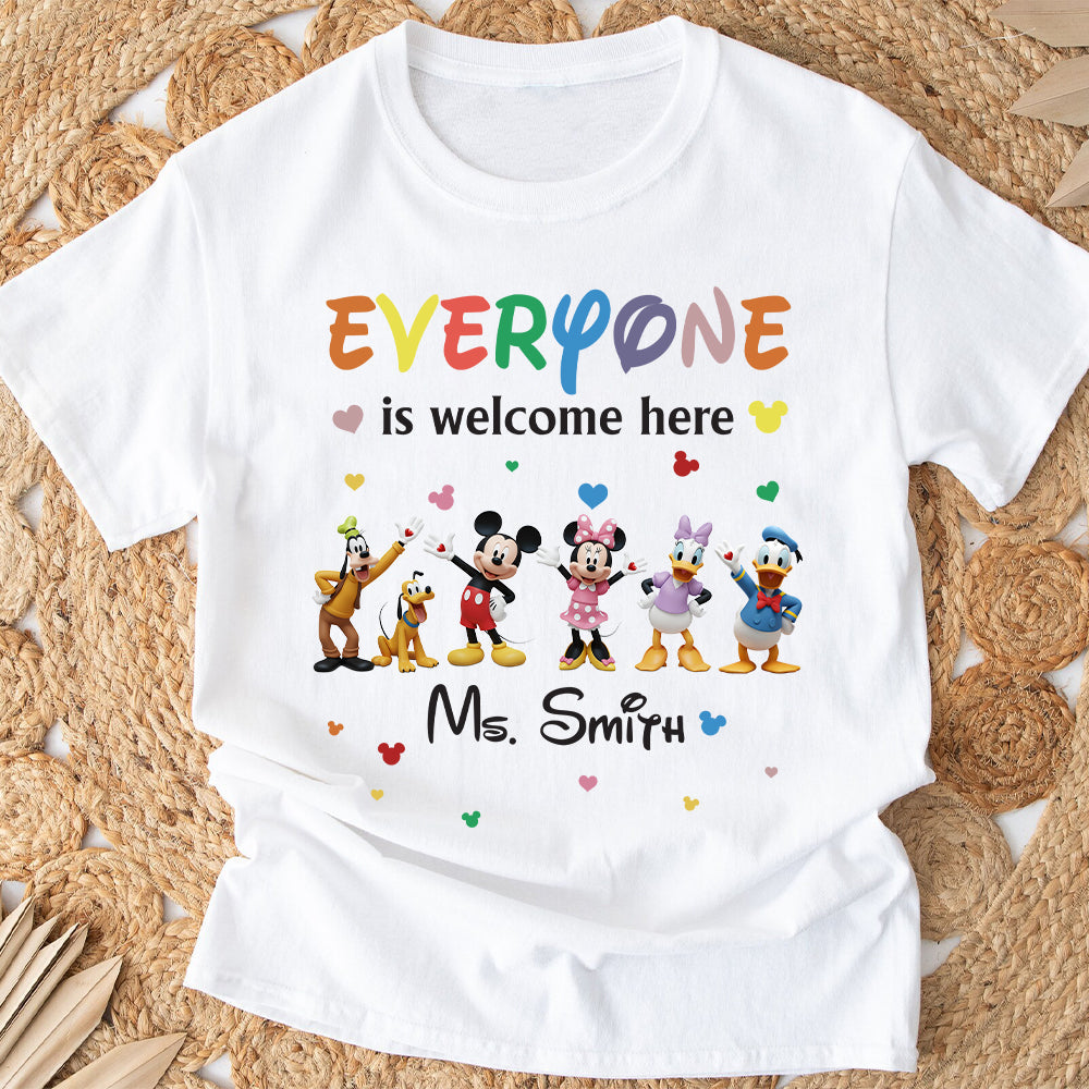 Personalized 'Everyone Is Welcome Here' T-shirt & Hoodie for Kids