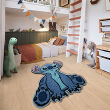Load image into Gallery viewer, Personalized Blue Alien Tufted Rug Custom Family Gift for Kids
