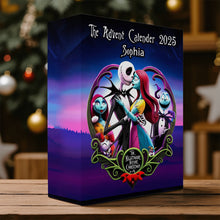 Load image into Gallery viewer, Personalized Nightmare Before Christmas Folded Advent Calendar with Ornaments
