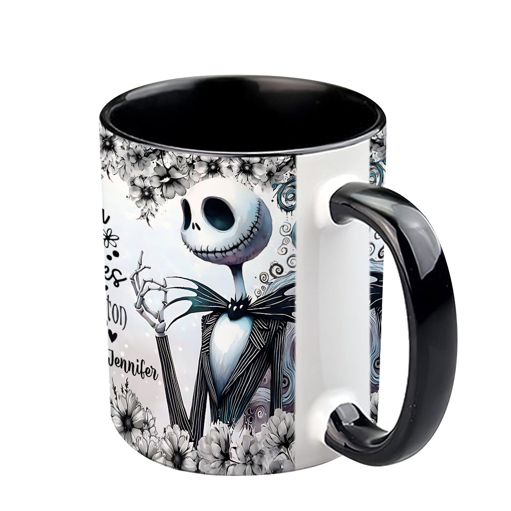Personalized Nightmare Accent Mug Just a Girl Who Loves Jack Skellington Gift