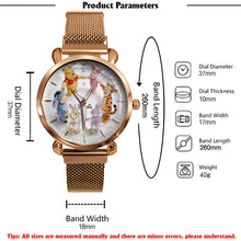 Load image into Gallery viewer, Personalized Women's Yellow Bear Watch Custom Name Gift
