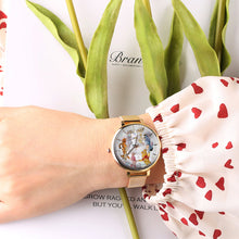 Load image into Gallery viewer, Personalized Women's Yellow Bear Watch Custom Name Gift
