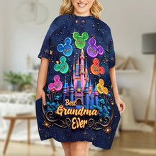 Load image into Gallery viewer, Personalized Sleep T-shirt Dress Best Grandma Ever Gift
