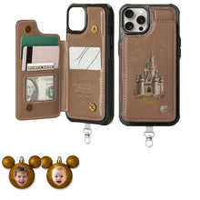 Load image into Gallery viewer, Personalized Phone Wallet with Charms Gift for Grandma | Customizable
