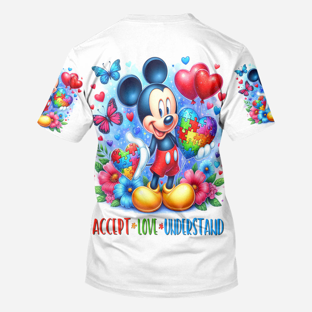 Personalized Autism Awareness All Over Shirt Custom Name Gift