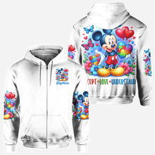 Load image into Gallery viewer, Personalized Autism Awareness All Over Shirt Custom Name Gift
