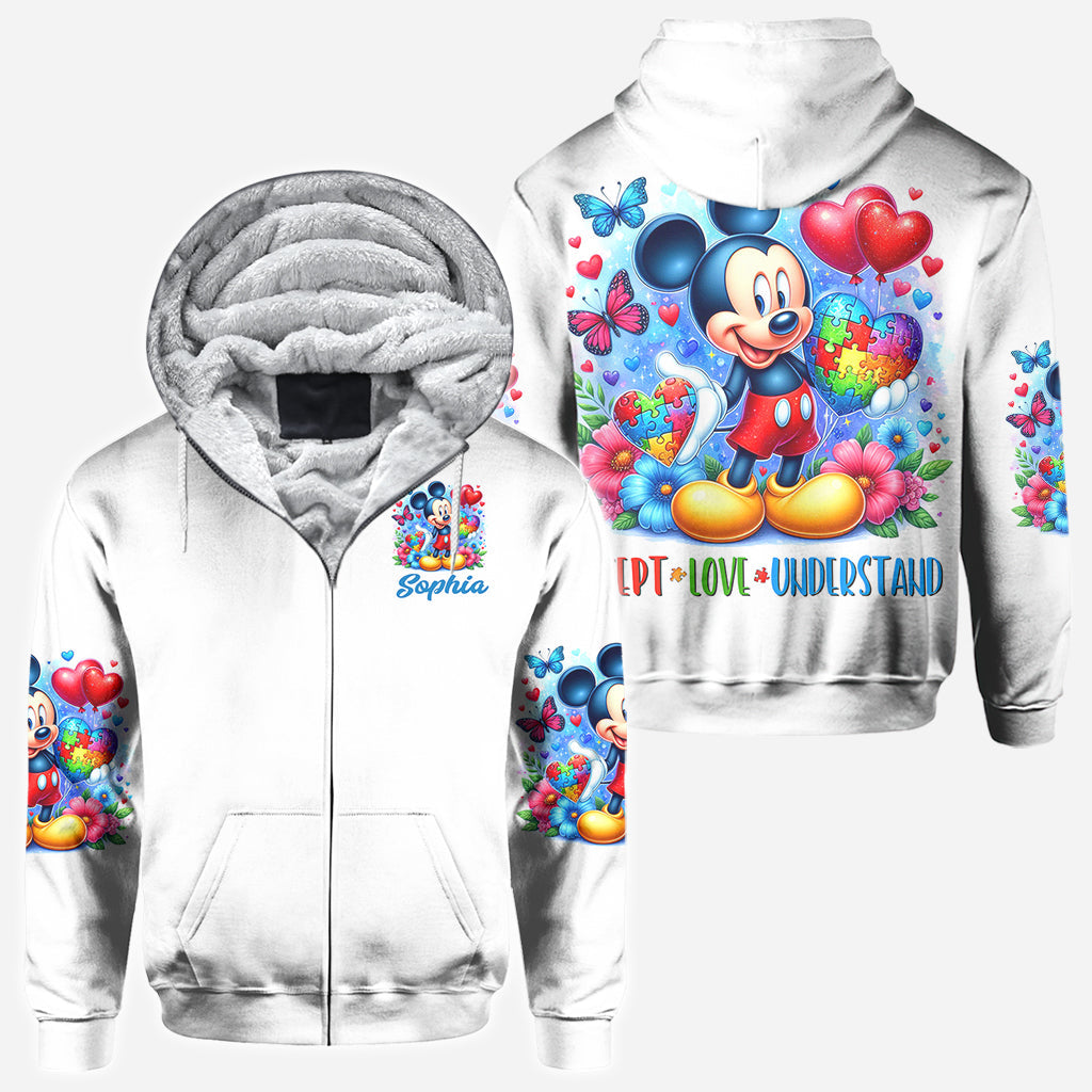 Personalized Autism Awareness All Over Shirt Custom Name Gift