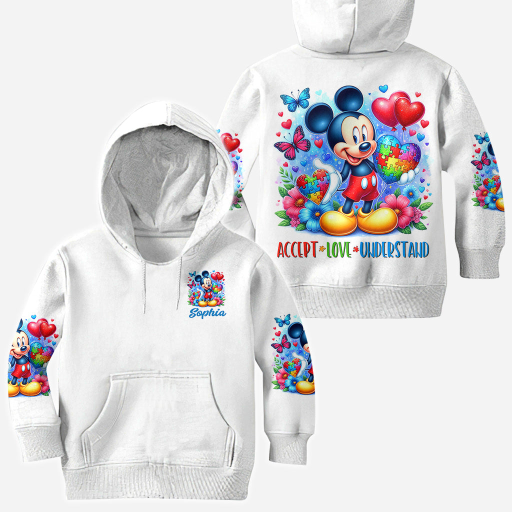 Personalized Autism Awareness All Over Shirt Custom Name Gift