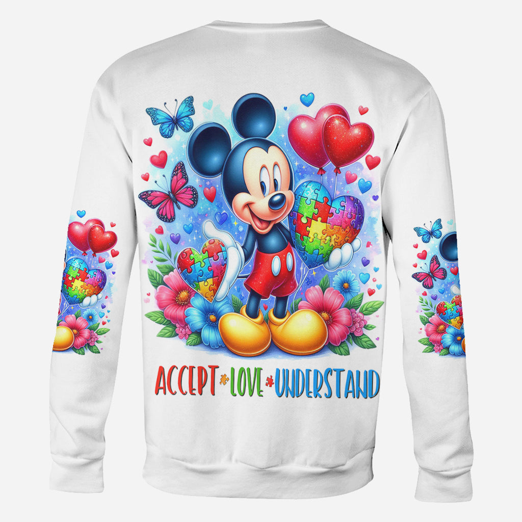 Personalized Autism Awareness All Over Shirt Custom Name Gift