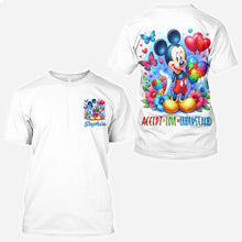 Load image into Gallery viewer, Personalized Autism Awareness All Over Shirt Custom Name Gift
