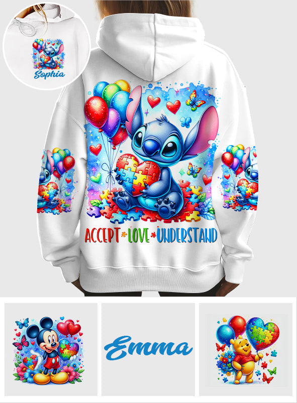 Personalized Autism Awareness All Over Shirt Custom Name Gift