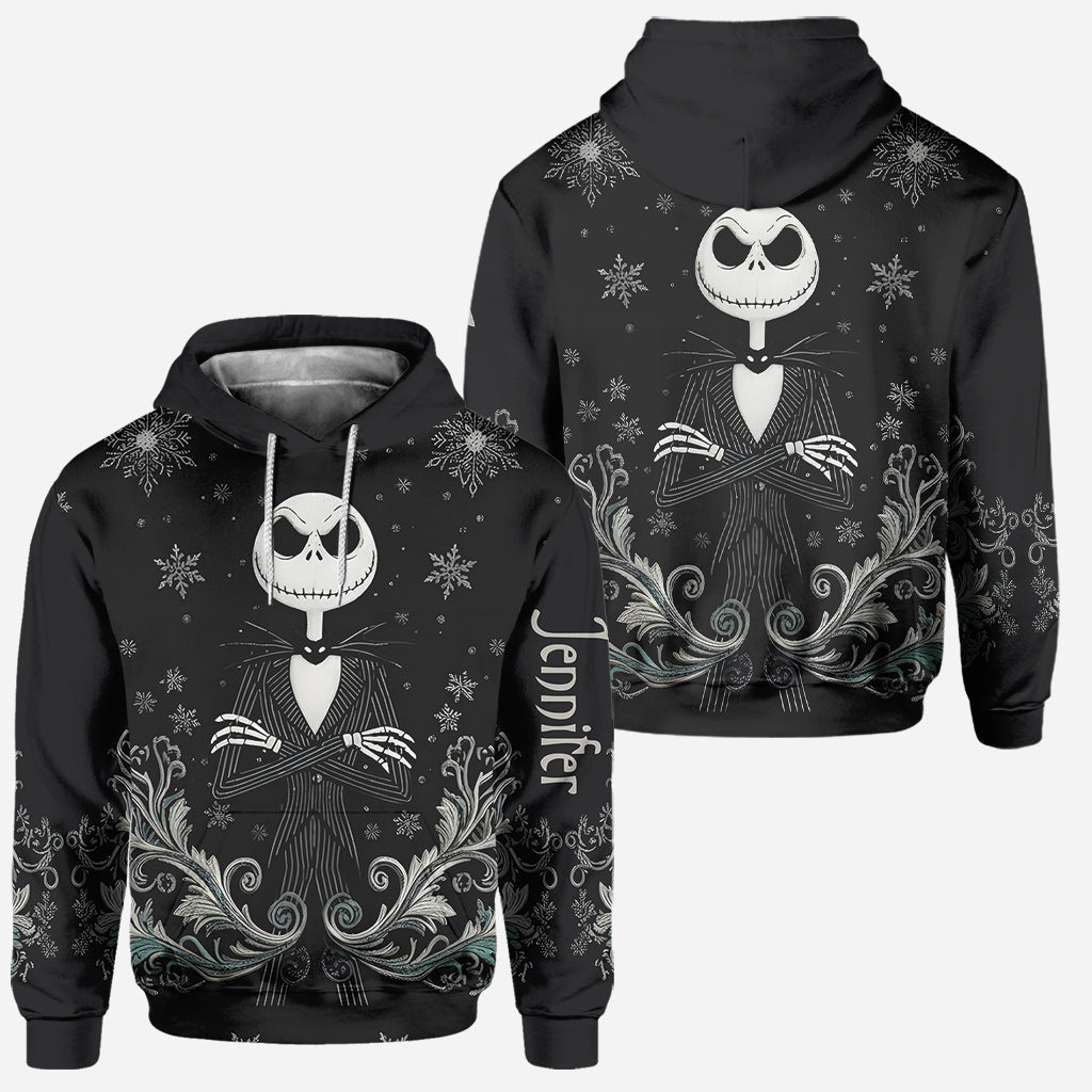 Personalized Nightmare Hoodie and Leggings Set for Halloween Custom Name Gift