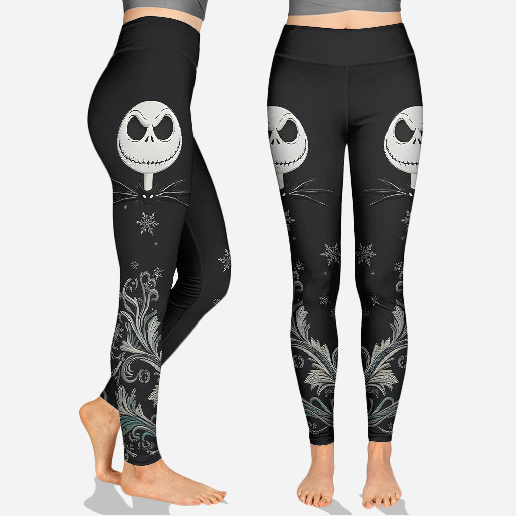 Personalized Nightmare Hoodie and Leggings Set for Halloween Custom Name Gift
