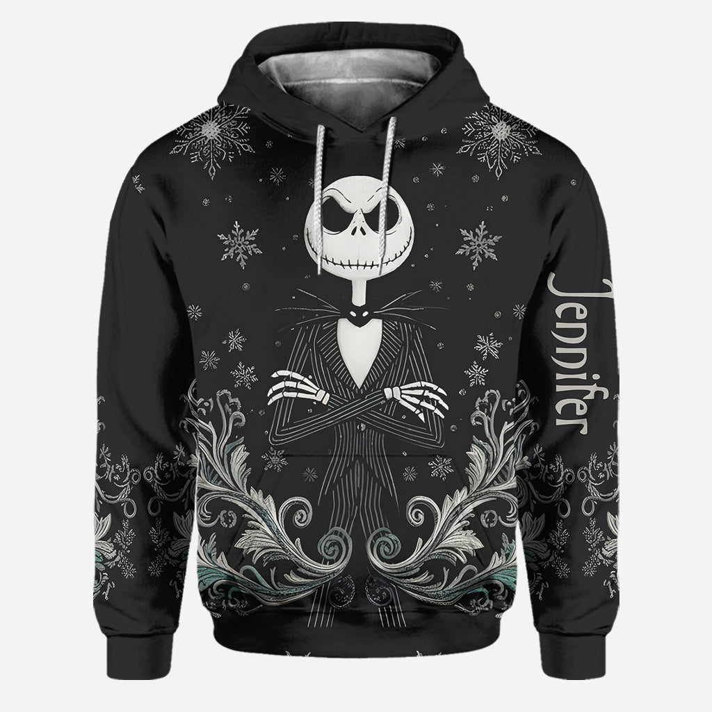 Personalized Nightmare Hoodie and Leggings Set for Halloween Custom Name Gift