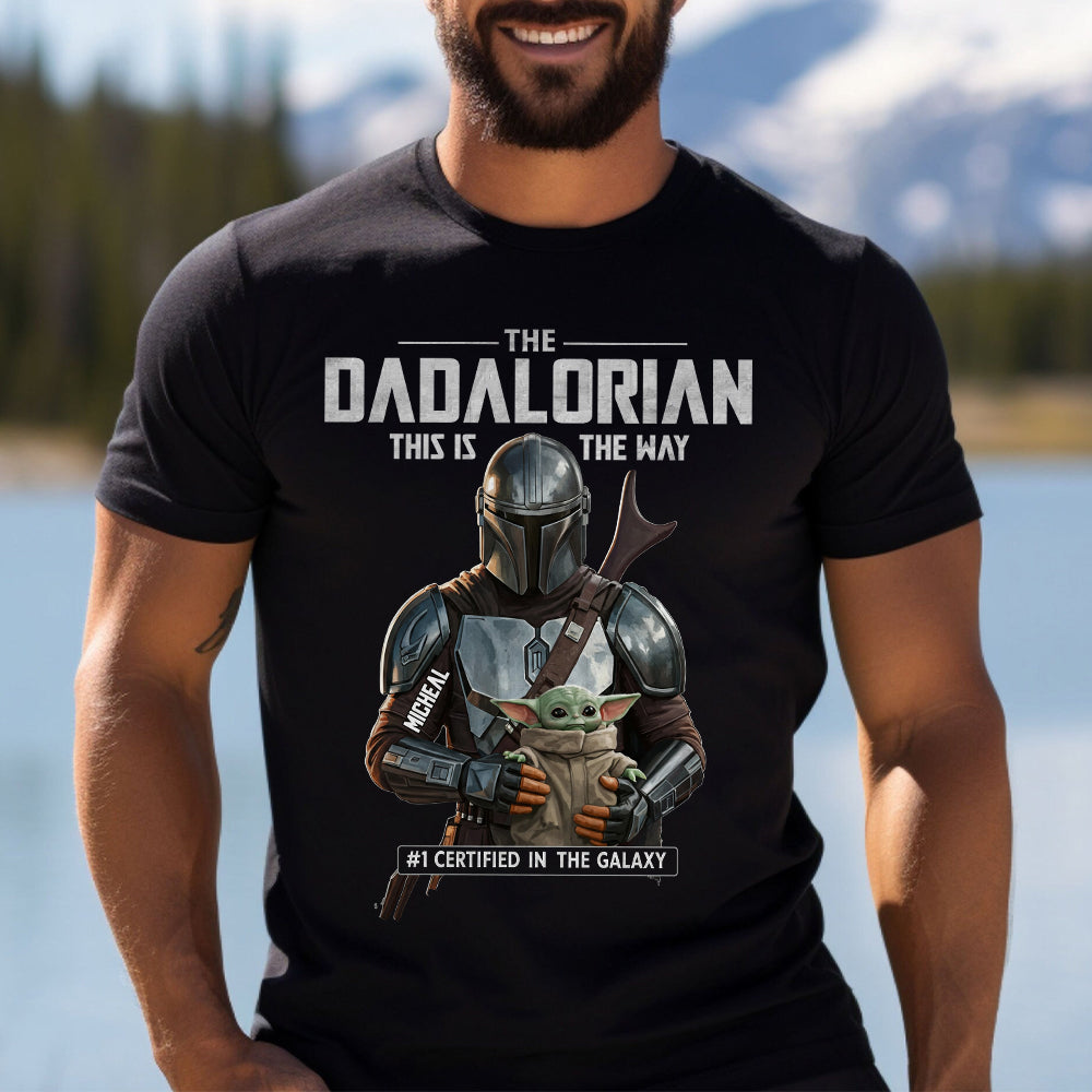 Personalized Dadalorian This Is The Way T-shirt & Hoodie Gift for Dad