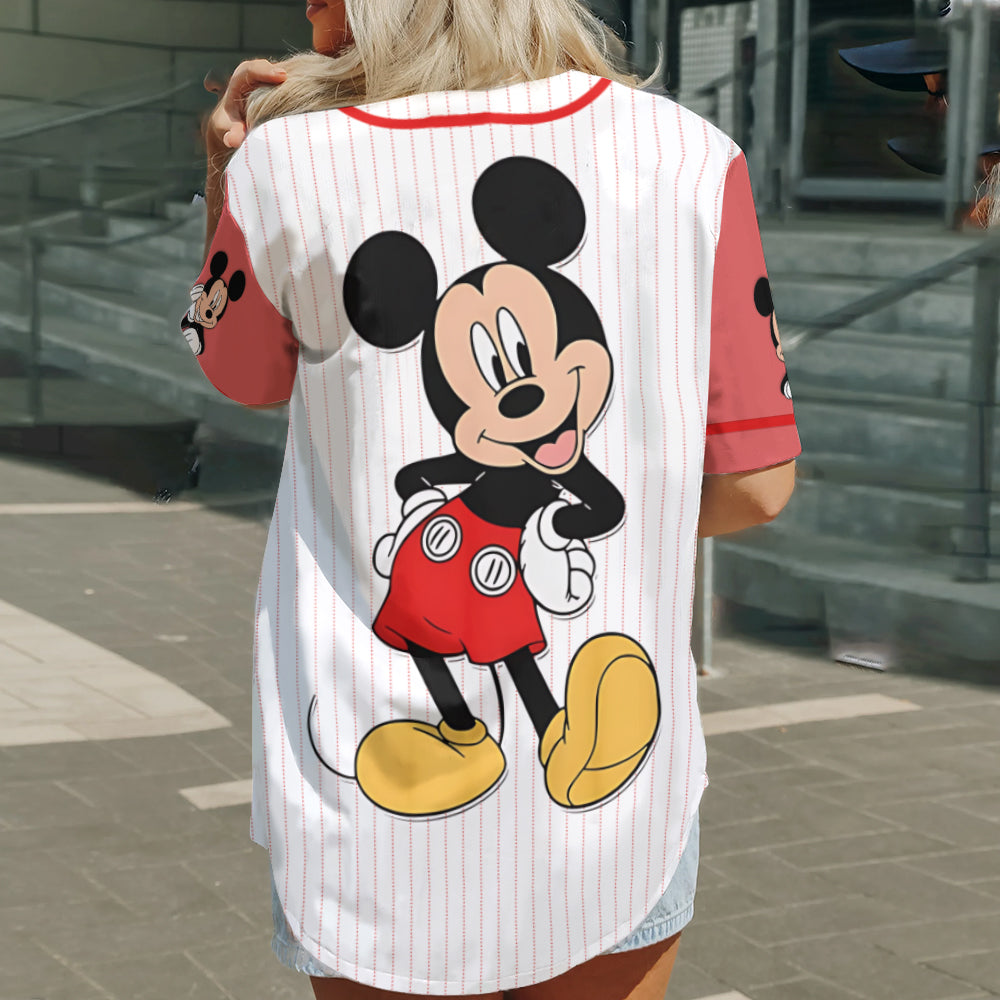 Personalized Mickey Mouse Baseball Jersey Custom Name Gift