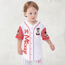 Load image into Gallery viewer, Personalized Mickey Mouse Baseball Jersey Custom Name Gift
